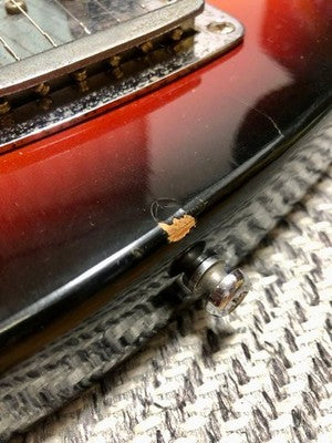 GUYATONE LG-127T MOSRITE STYLE ELECTRIC GUITAR MADE IN JAPAN RED VINTAGE USED