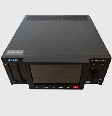 AJA KI PRO ULTRA PLUS 4K 60P RECORDER PLAYER 4CH HD W/ I/O CABLE AC PRO.