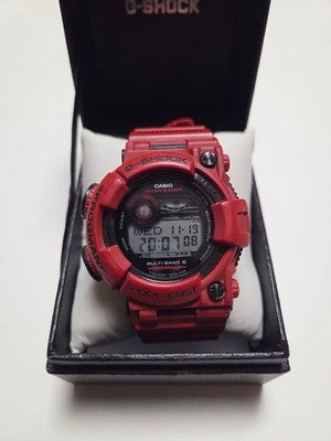CASIO G-SHOCK FROGMAN GWF-1000RD-4JF BURNING RED SOLAR RADIO DIVER WATCH JAPAN