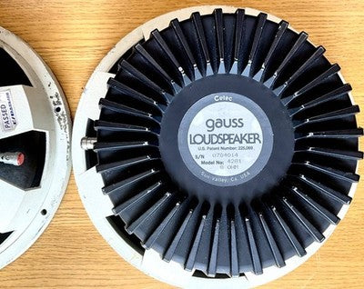 GAUSS 4281 WOOFER PAIR 12" (30CM) FOR JBL 4350/4355 MID-BASS TAD