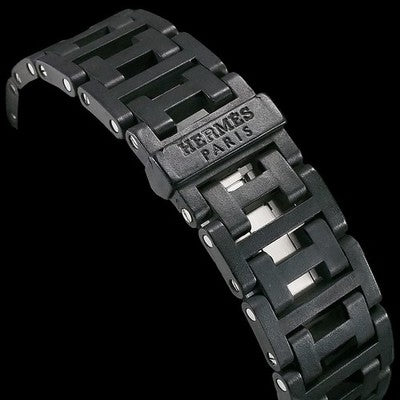 HERMES CLIPPER DIVER CHRONOGRAPH CL2.915 BLACK DIAL STAINLESS STEEL QUARTZ WATCH