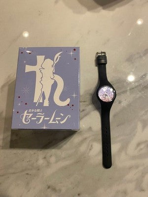 SAILOR MOON ICE WATCH SAILOR SATURN EXCELLENT+++++ USED FROM JAPAN W/ BOX BLACK