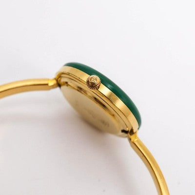 GUCCI CHANGE BEZEL 12 COLORS GOLD WOMEN'S WATCH L SIZE WORKING BEAUTIFUL