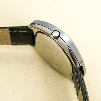 RADO DIASTAR BLACK QUARTZ MENS WATCH WORKING NEW BATTERY IN BOX VINTAGE