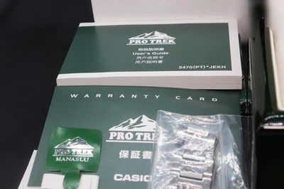 CASIO PRO TREK MANASLU PRX-8000T-7AJF SOLAR TITANIUM MENS WATCH BOX JAPAN MB6