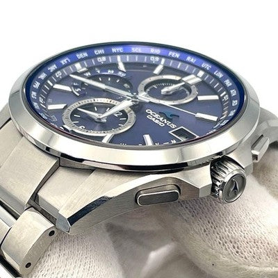 CASIO OCEANUS MANTA OCW-T2600-2A3JF TITANIUM SOLAR RADIO CONTROL WATCH MINT