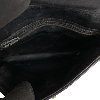 CHANEL BODY/BELT BAG, WAIST POUCH, MATELASSÉ, BLACK, LEATHER WOMEN GENUINE ITAL