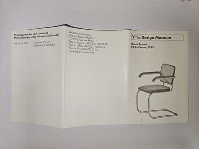 VITRA CESCA CHAIR MINIATURE MARCEL BREUER B64 1/6 SCALE RARE WOOD BOX VTG MUSEUM