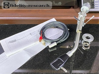 FIDELITY RESEARCH FR-54 TONEARM WITH GENUINE SHELL AND FR CABLE TURNTABLE PARTS