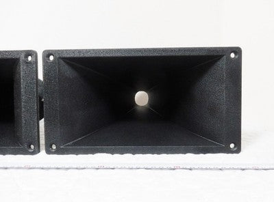 JBL 2376 METAL HORN 1.5 INCH THROAT PAIR FOR 2450SL DRIVERS USED GOOD CONDITION
