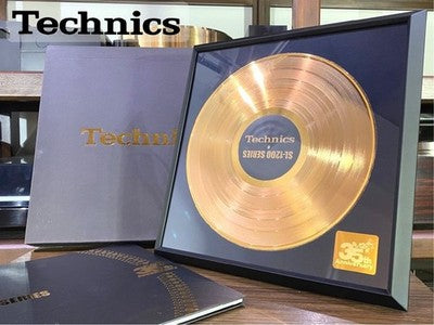 TECHNICS SL-1200 SERIES 35TH ANNIVERSARY GOLD DISC WITH BOOKLET AND ORIGINAL BOX