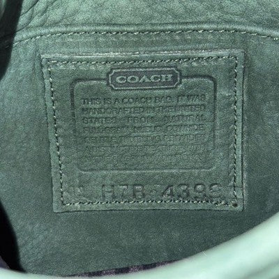 OLD COACH SONOMA ERGO NUBUCK HANDBAG GREEN VINTAGE USA MADE HOBO