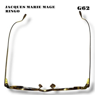 JACQUES MARIE MAGE RINGO MEN'S SUNGLASSES FRAME COLOR GOLD X BROWN JAPAN MADE