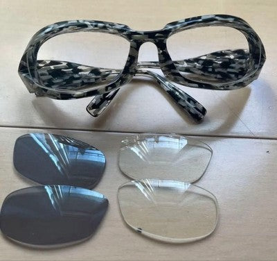FACTORY900 FA-240 COL.069 PHOTOCHROMIC SUNGLASSES BLACK/WHITE RARE FROM JAPAN