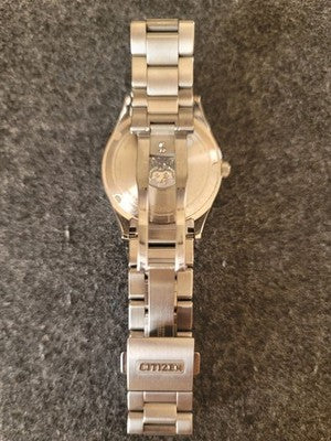 CITIZEN THE CITIZEN AQ4000-51L ECO DRIVE BLUE DIAL HIGH ACCURACY WATCH 40MM