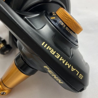 PENN SLAMMER III 5500 SLAMMER IV SPINNING REEL MADE IN USA BLACK GOLD