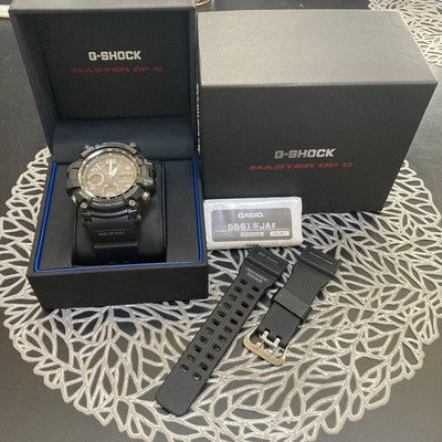 CASIO G-SHOCK BLACK MEN'S WATCH GWG-100-1AJF W/BOX TESTED JAPAN USED F/S