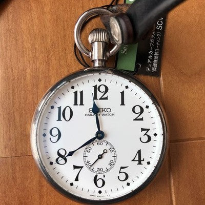 SEIKO RAILWAY WATCH HISTORICAL COLLECTION 02 HAND WINDING TAG W/ BOX NEAR MINT