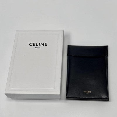 CELINE TRIOMPHE PEARL NECKLACE BRASS RESIN PEARL W/ BOX CASE AUTHENTIC BEAUTY