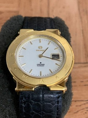 JUNGHANS MARUMAN MJ W001 DIGITAL SECOND MEN'S WRISTWATCH ROUND FACE GERMAN MADE