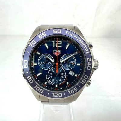 TAG HEUER FORMULA1 CAZ1014 CHRONOGRAPH QUARTZ BLUE DIAL MENS WATCH BOXCARD