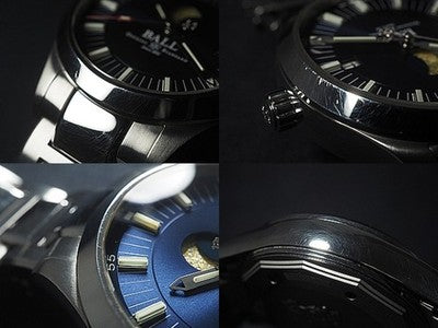 BALL WATCH ENGINEER II MOONPHASE NM2282C-SJ-BE SS BLUE WRISTWATCH USED AUTHENTIC