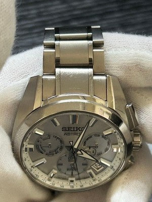 SEIKO ASTRON SBXC063 5X53-0AV0 GPS SOLAR TITANIUM SILVER DIAL MEN'S WATCH JDM