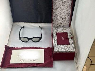 JACQUES MARIE MAGE PONTIAN SUNGLASSES BLACK GREEN COBRA LIMITED EDITION UNUSED