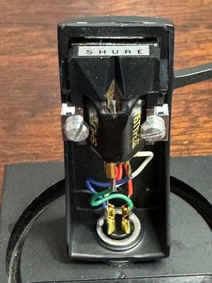 SHURE V15 TYPE III MM CARTRIDGE WITH GENUINE STYLUS, WORKING, W/ DENON HEADSHELL