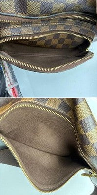 LOUIS VUITTON N51172 DAMIER MELVILLE BUMBAG BODY WAIST BAG AUTHENTIC PVC LEATHER
