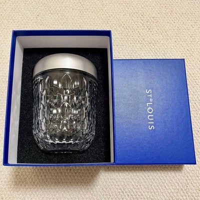 HERMES SAINT LOUIS MINI FOLIA PORTABLE LAMP CRYSTAL SILVER COLOR INTERIOR GIFTS