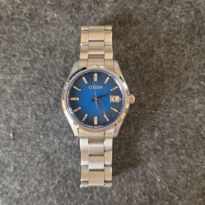 CITIZEN THE CITIZEN AQ4000-51L ECO DRIVE BLUE DIAL HIGH ACCURACY WATCH 40MM