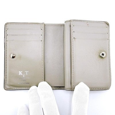 LOUIS VUITTON M80817 PORTEFEUILLE CLÉA MAHINA RFID COMPACT WALLET GRAY AUTHENTI