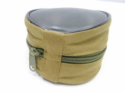 ORVIS FLY REEL CASE 10 CM IN HEIGHT, 10 CM IN WIDTH, AND 7 CM IN DEPTH