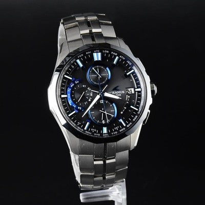 CASIO OCEANUS MANTA OCW-S3001-1AJF TITANIUM SOLAR RADIO WAVE MEN WATCH BLUE