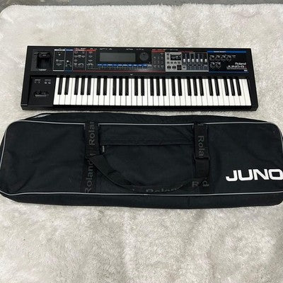 ROLAND JUNO-GI 61-KEY SYNTHESIZER W/ AC ADAPTER HEADPHONES PEDAL  AS IS