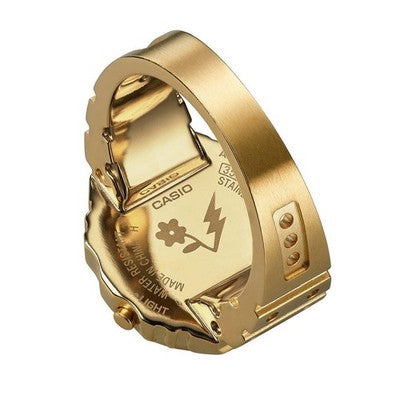 CASIO RING WATCH CRW-001JB-9JR J BALVIN COLLABORATION GOLD UNUSED W/BOX