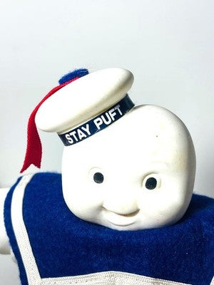 Ghostbusters 1984 BANDAI Japan Stay Puft Marshmallow Man Soft Vinyl Figure Tag