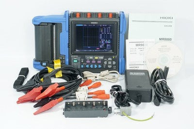 HIOKI MR8880 MEMORY HICORDER 4CH W/ MR9000 PRINTER UNIT & ACCESSORIES JAPAN