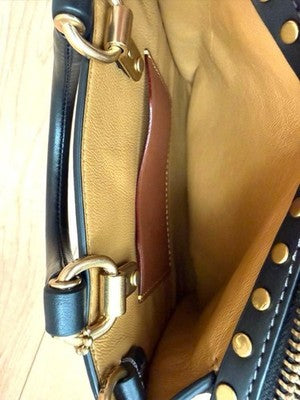 COACH ROGUE 17 RIVETS 2-WAY BAG 1941 COLLECTION GLOVETANNED LEATHER MINI BAG