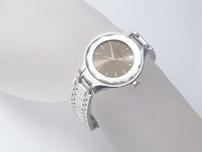 CENTURY FIRST CLASS 3P DIAMOND 684.7.U.75I.12.SC METALLIC BROWN GRAY WATCH USED
