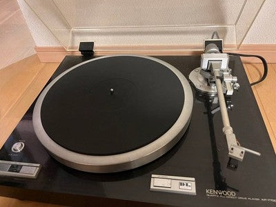 KENWOOD KP-770D QUARTZ DIRECT DRIVE TURNTABLE DYNAMIC SERVO TRACER ARM VINTAGE