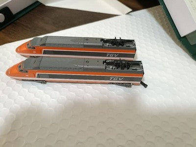 KATO N-GAUGE TGV 10-198 10-199 FULL FORMATION SET FROM JAPAN AS IS