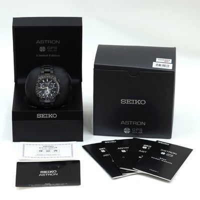 Seiko Astron SBXB103 8X53-0AT0-2 GPS Solar Quartz Black Dial Limited 2000 /w Box