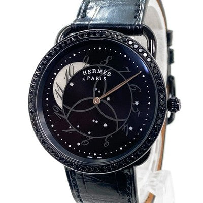 HERMÈS ARCEAU RONDE DES HEURES LIMITED TO 300 PIECES AR5A.530 QUARTZ BLACK PVD