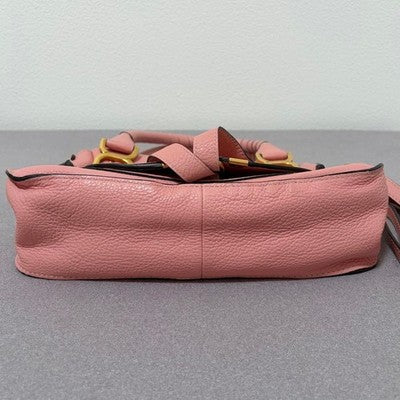 CHLOE MARCIE 2-WAY BAG CHC17WS9281616L5 COWHIDE LEATHER FALLOW PINK USED