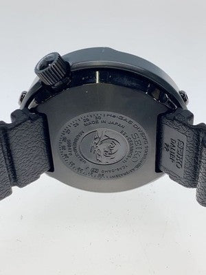 SEIKO PROSPEX MARINEMASTER QUARTZ 7C46-0AH0 MEN'S BLACK ANALOG WATCH