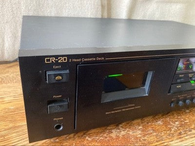 NAKAMICHI CR-20 2 HEAD CASSETTE DECK AUDIO PLAYER BLACK HI-FI JAPAN TESTED