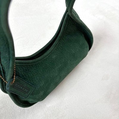 OLD COACH SONOMA ERGO NUBUCK HANDBAG GREEN VINTAGE USA MADE HOBO