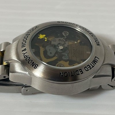 SNOOPY COLLECTION 2000 SHADOW SKELETON WATCH LIMITED 5000 HAND WIND RARE MODEL